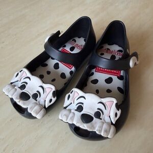 Mini Melissa Black Dalmatian Print Shoes